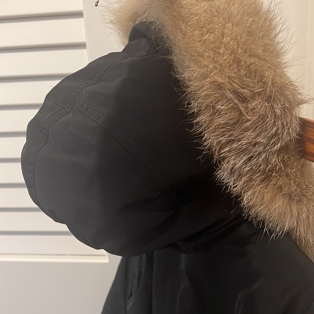 Moncler Coat with Fur Trim - Picture 7 of 14